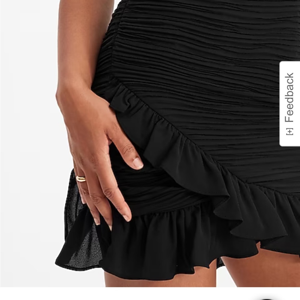 One Puff Shoulder Ruched Ruffle Mini Dress (NWT)
Size Large - Picture 4 of 4